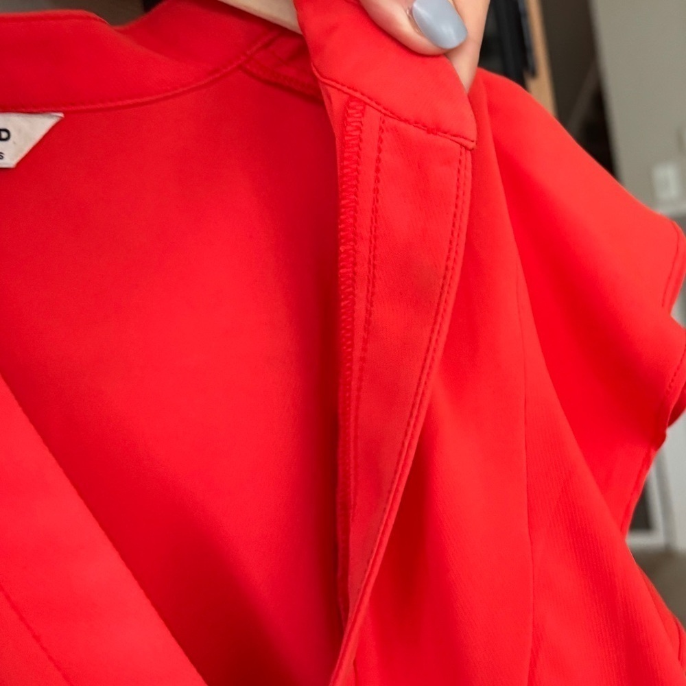 Amanda Uprichard Barreta dress serrano smock splice short sleeve ruffle tiered - Picture 3 of 11